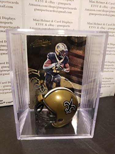 Alvin Kamara New Orleans Saints Mini Helmet Card Display Shadowbox Case Auto RB Collectible Autograph