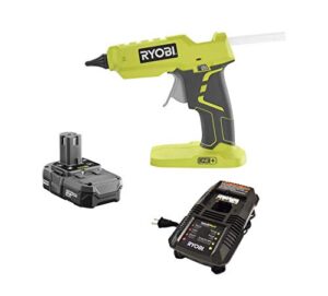 ryobi 18 volt hot glue gun kit - includes: p305 + battery + charger - (bulk packaged, non-retail packaging)