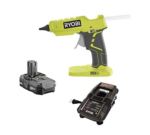 Ryobi 18 Volt Hot Glue Gun Kit - Includes: P305 + Battery + Charger - (Bulk Packaged, Non-Retail Packaging)