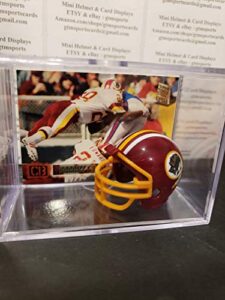 darrell green washington redskins mini helmet card display collectible auto shadowbox autograph