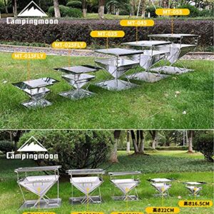 Campingmoon BBQ Grill Fire Pit Foldable Stainless Steel - Extra Large MT-055