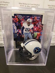 derrick henry tennessee titans mini helmet card display case collectible auto shadowbox autograph