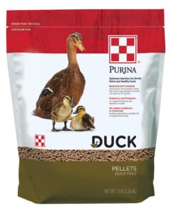 purina | nutritionally complete duck feed for all life-stages | 5 pound (5 lb.) bag
