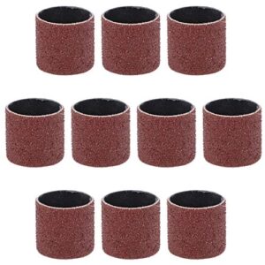 uxcell 1 inch x 1 inch sanding sleeves 80 grits sandpapers band drums 10 pcs