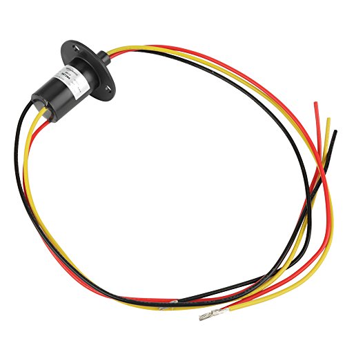 3 Wires Electrical Slip Ring Collector, 250RPM 15A Mini Slip Ring 3 Wires 0-600V Electrical Slip Ring for Wind Turbine Power Generator