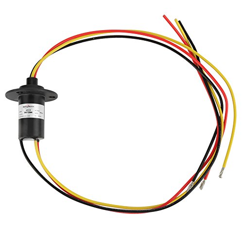 3 Wires Electrical Slip Ring Collector, 250RPM 15A Mini Slip Ring 3 Wires 0-600V Electrical Slip Ring for Wind Turbine Power Generator