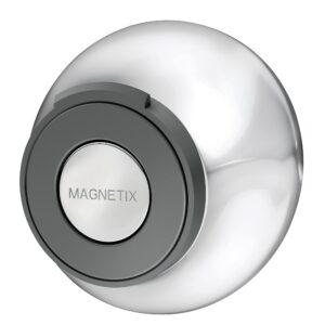 moen chrome remote dock for magnetix removable handshowers with included wall bracket or permanent waterproof adhesive options, 186117