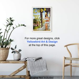 Cuba Travel Poster Vintage Wall Art Print - 8x10 Unframed Photo - Makes a Great Gift - Chic Home Decor