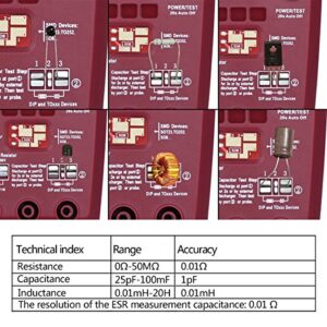 BSIDE ESR02 PRO Transistor Tester SMD Components Checker Mega328 NPN/PNP Diode Resistor Inductor Capacitance ESR Meter with Tweezers