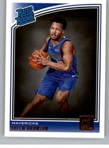 2018-19 donruss #179 jalen brunson rated rookie rc rookie dallas mavericks nba basketball trading card