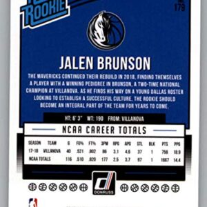 2018-19 Donruss #179 Jalen Brunson Rated Rookie RC Rookie Dallas Mavericks NBA Basketball Trading Card