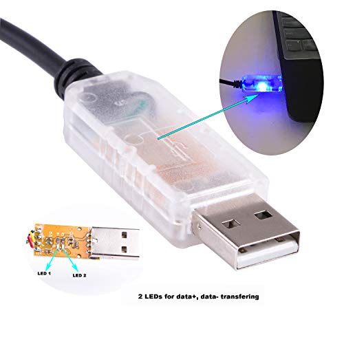 USB to DMX 512 3PIN XLR Interface Adapter Computer PC Stage Lighting Controller Dimmer USB to DMX Freestyle Software RS485 Serial Converter Cable (Length:6ft)