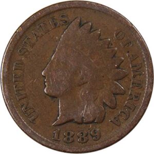 1889 indian head cent bronze penny 1c coin collectible