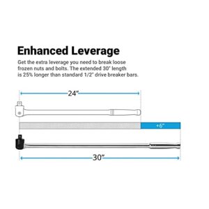 Capri Tools 1/2 in. Drive 30 in. Extended Leverage Breaker Bar