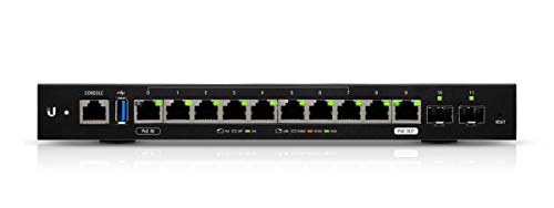 Ubiquiti Networks 12-Port EdgeRouter 12 Advanced Network Router with 10x Gigabit RJ45 Routing Ports 2X Gigabit SFP Ports .with Rackmount Bracket to Mount EdgeMAX Products in Standard 19" Racks.Bundle