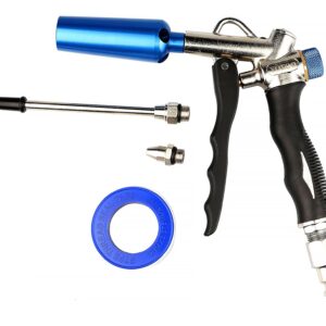 YOTOO 2-Way Air Blow Gun kit with Adjustable Air Flow, Extended Nozzle, High Flow Nozzle and 1/4" NPT Female Quick Plug