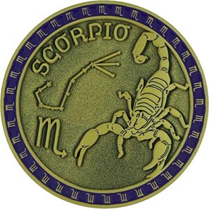 zodiac scorpio challenge coin