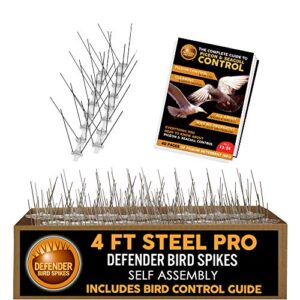 defender | pro wide stainless steel | 4 feet | self-assembly kit | info guide