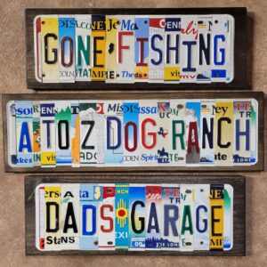 Jersey Plate Art - Custom made license plate signs