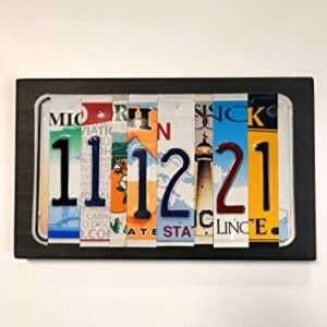 Jersey Plate Art - 10 year anniversary gift, unique birthday gift, license plate sign