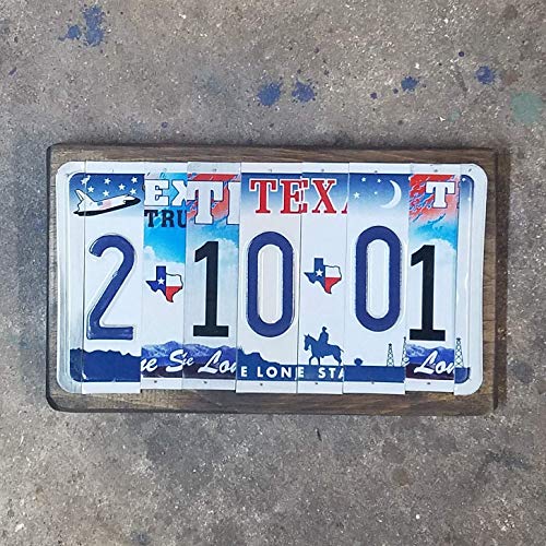 Jersey Plate Art - 10 year anniversary gift, unique birthday gift, license plate sign