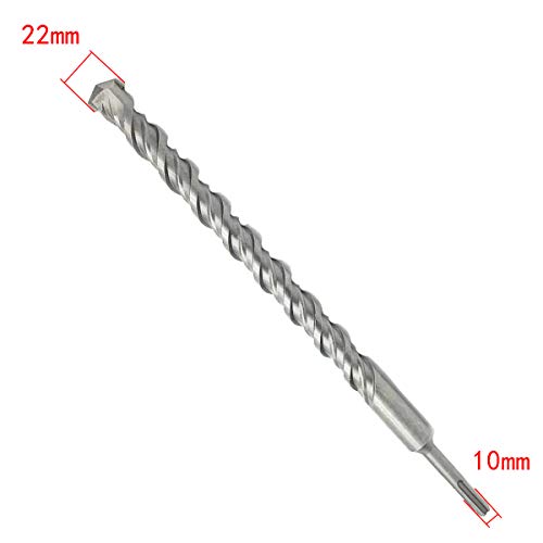 COMOK Carbide Drilling Tip SDS Plus Shank 22mm x 350mm Masonry Drill Bit for Drilling Holes in Masonry Concrete Rock and Artificial Stone