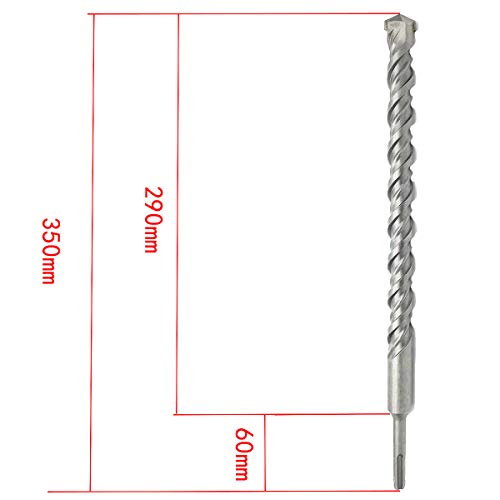 COMOK Carbide Drilling Tip SDS Plus Shank 22mm x 350mm Masonry Drill Bit for Drilling Holes in Masonry Concrete Rock and Artificial Stone