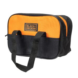 Black + Decker Junior Tool Bag 13 Piece Set - Includes Hammer, Hand Saw, Screw Driver & More!