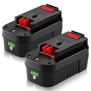 【lithium-ion】2pack dsanke hpb18 18v 3.0ah lithium-ion battery replacement for black and decker 18volt battery for 244760-00 hpb18 battery a1718 a18 a18e hpb18-ope firestorm fs180bx fs18bx fs18fl fsb18