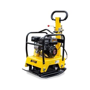 stark usa 6.5hp reversible plate compactor gas-powered 196cc 4950lbs force 26 x 15 inch plate concrete tamper machine paver