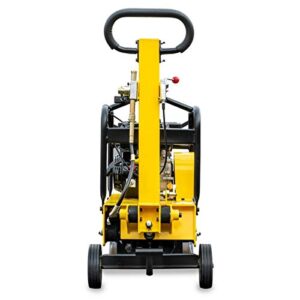 Stark USA 6.5hp Reversible Plate Compactor Gas-Powered 196cc 4950lbs Force 26 x 15 inch Plate Concrete Tamper Machine Paver