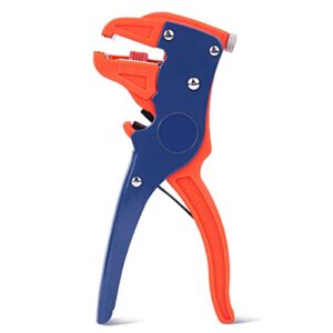 boenfu automatic wire stripper and cutter, 2 in 1 heavy duty wire stripping tool adjustable eagle nose wire stripper for electronic and automotive repair (7-inch)