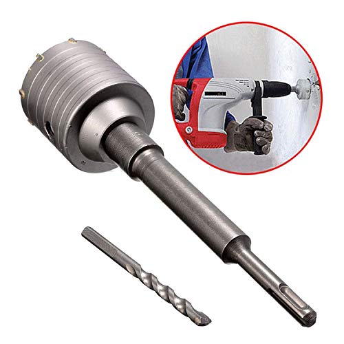 Hanperal 50mm SDS Plus Shank Hole Saw Cutter, Wall Hole Saw Drill Bit for Brick Concrete Cement Stone