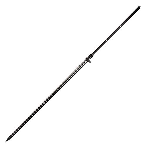 AdirPro 3-Position Snap-Lock Rover Rod – Carbon Fiber GPS Pole – 1 Piece Design with Outer GT Graduations for Land Surveying & Engineering - RTK GPS/GNSS Accessory