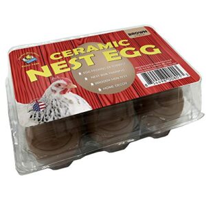 ceramic nest eggs - brown