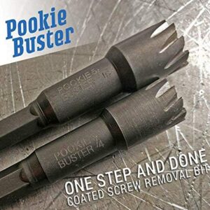 MIDWEST Pookie Buster - 1/4" & 5/16" Magnetic Nut Driver Set with Patented Broach Cutter & Quick Change Hex Shank - MWT-PBSET01