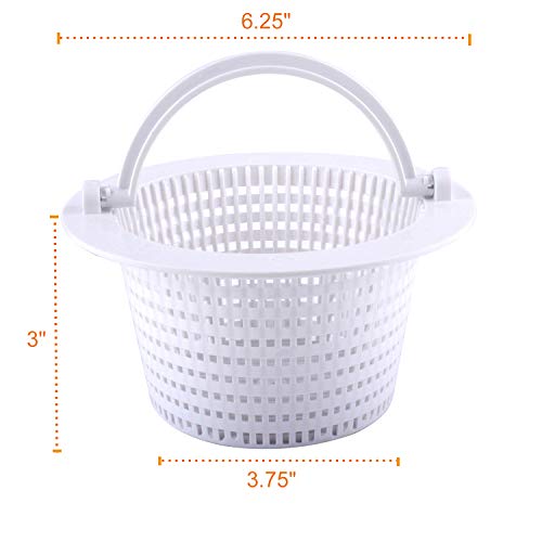 Wadoy Above Ground Pool Skimmer Basket, 𝟐 𝐏𝐚𝐜𝐤𝐬 Pool Filter Baskets Replacement Compatible with Hayward SP1091WM, Compatible with Pentair HydroSkim 513330