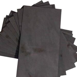 5pcs 3.5 x 20 x 100mm 99.99% Pure Graphite Electrode Rectangle Plate Sheet