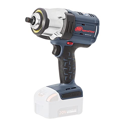 Ingersoll Rand W7152-K12 1/2" Cordless Impact Wrench and 1 Battery Kit, 4 Power Modes, Brushless Motor, 1500 ft/lbs Nut Busting Torque, 1000 ft/lbs Max Torque, Lightweight, Gray