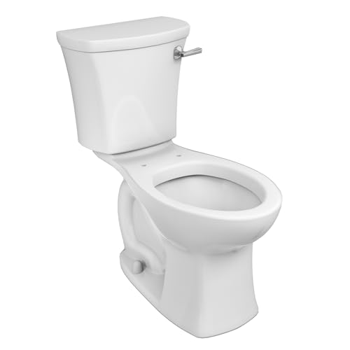 American Standard 204AA105.020 Edgemere Two-Piece Toilet, Elongated Front, Right-Hand Flush, White, 1.28 gpf