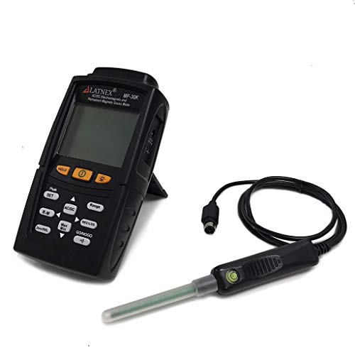 MF-30K AC/DC Gauss Meter with Certificate, Measures Magnetic Fields Strength and Pole(Residual Magnet, Permanent). Integrated High AC ElectroMagnetic Fields Level Measurement (<15000G/Milli Tesla)