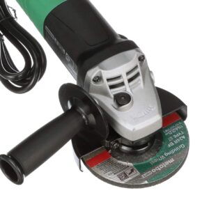 Metabo HPT Angle Grinder 4-1/2-Inch Includes 5 Grinding Wheels & Hard Case 6.2-Amp Motor Compact & Lightweight G12SR4