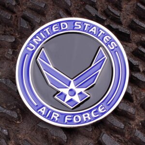 Air Force Senior Airman E4 Challenge Coin! United States Air Force Senior Airman Rank Military Coin. E-4 USAF Challenge Coin! Designed by Military Veterans - Officially Licensed Product!