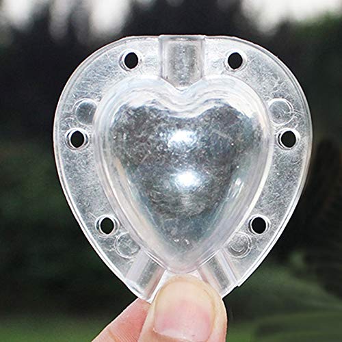 Zamtac Fruit Shaping Mold Plastic Star/Heart Shape Cucumber Apple Watermelon pear Mold Vegetable Growth Forming Mould Garden Tool - (Color: Text Love)