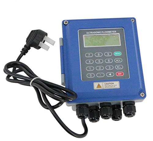 VTSYIQI Ultrasonic Flow Meter Flowmeter DN25mm-DN100mm TUF-2000B Wall Mounted Type RS485 Interface IP67 Protection TS-2 Transducer