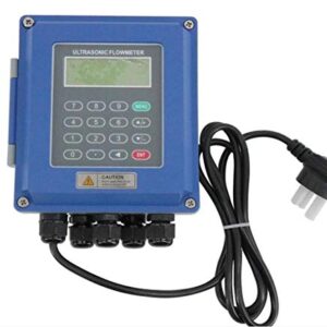 VTSYIQI Ultrasonic Flow Meter Flowmeter DN25mm-DN100mm TUF-2000B Wall Mounted Type RS485 Interface IP67 Protection TS-2 Transducer