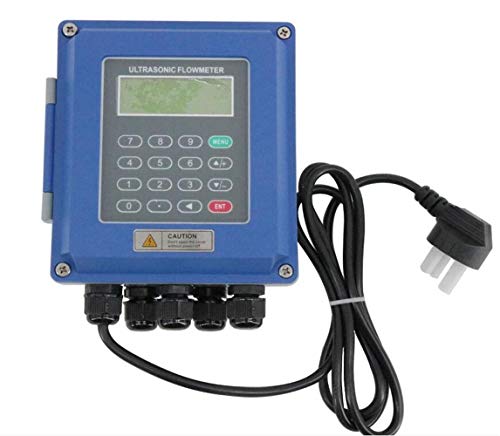 VTSYIQI Ultrasonic Flow Meter Flowmeter DN25mm-DN100mm TUF-2000B Wall Mounted Type RS485 Interface IP67 Protection TS-2 Transducer