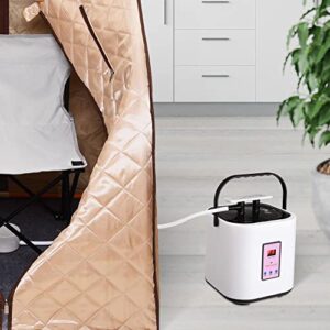 AW 2L Sauna Steamer Machine Stainless Steel Pot Steam Generator for Portable Sauna Tent with Remote Home Spa 110V