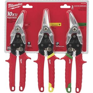 milwaukee 3-piece aviation snip set - 48-22-4533