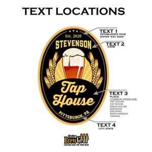 Custom Brew Gear Personalized Beer Tap Handle-Tap House Edition-Laser Engraved Sides